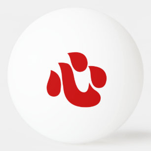 Japanese Kanji Heart 【Shin/Kokoro】 心 Ping Pong Ball