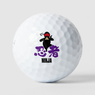 Japanese Kanji -NINJA- Golf Balls