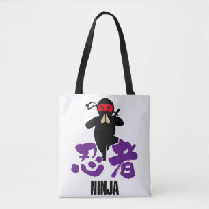 Japanese Kanji -NINJA- Tote Bag