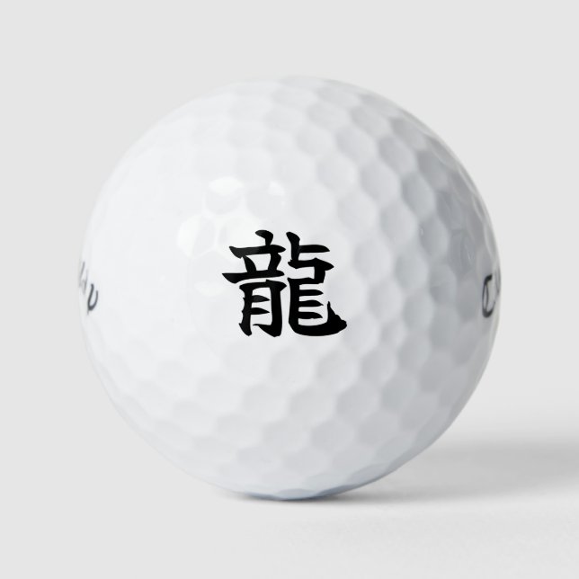 Japanese KANJI "RYU" Golf ball (Front)