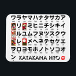 Japanese Katakana (Alphabet) table Magnet<br><div class="desc">Katakana is one of the most basic Japanese characters. In Japan,  mainly used to represent foreign words in katakana. *As for this item,  you can customise the colour of the background freely.</div>