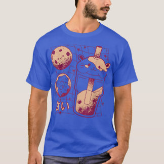 Japanese Kawaii Boba Tea Guinea Pig Doughnut Cooki T-Shirt