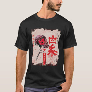 Japanese Kawaii Geisha Girl In Kimono Japan Art Vi T-Shirt