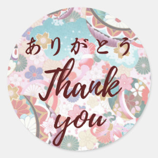 Japanese kawaii sticker [wagara23]thank you seal]
