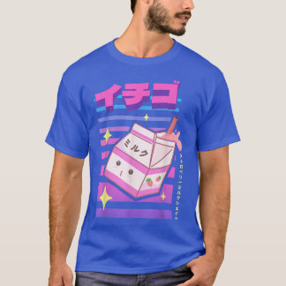 Japanese Kawaii Strawberry Milk Shake Carton Funny T-Shirt