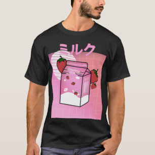 Japanese Kawaii Strawberry Milk Shake T-Shirt