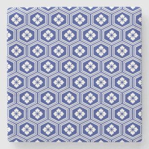 Japanese Kikkō Blue and White Motive Stone Coaster