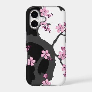 Japanese Kimono Black and White Pink Sakura