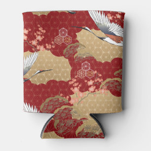 Japanese Kimono Cherry Blossoms Can Cooler