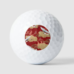 Japanese Kimono Cherry Blossoms Golf Balls