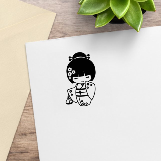Japanese Kimono Geisha 2 Rubber Stamp (Creator Uploaded)