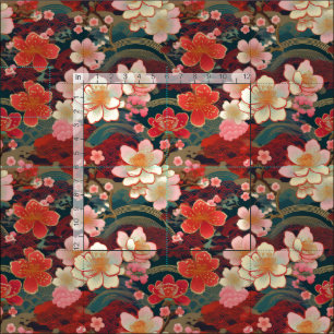 Japanese kimono inspired fabric