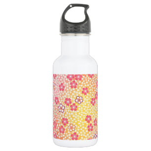 Japanese KIMONO Textile, Cherry Blossoms Pattern 532 Ml Water Bottle