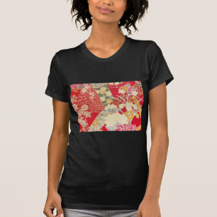 Japanese KIMONO Textile, Floral Pattern T-Shirt