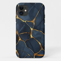 Japanese Kintsugi Dark Blue