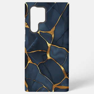 Japanese Kintsugi Dark Blue Samsung Galaxy Case