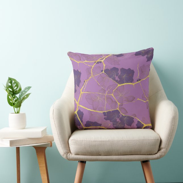 Japanese Kintsugi. Double-sided.  Cushion (Chair)