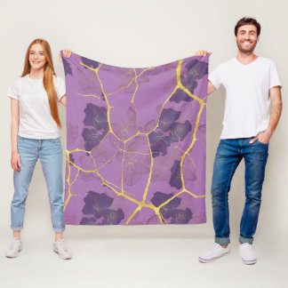 Japanese Kintsugi. Fleece Blanket