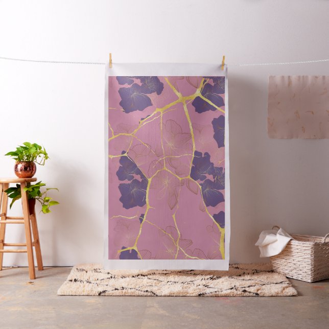 Japanese Kintsugi Pattern.  Fabric (In Situ)