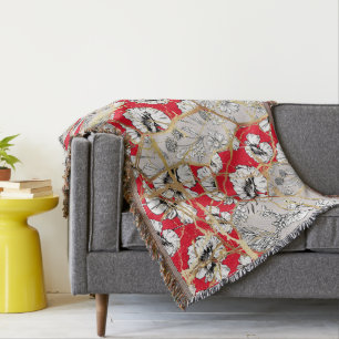 Japanese Kintsugi.  Throw Blanket