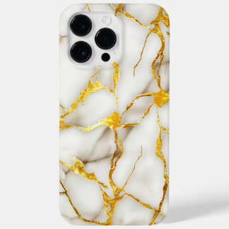 Japanese Kintsugi White Gold Case-Mate iPhone 14 Pro Max Case