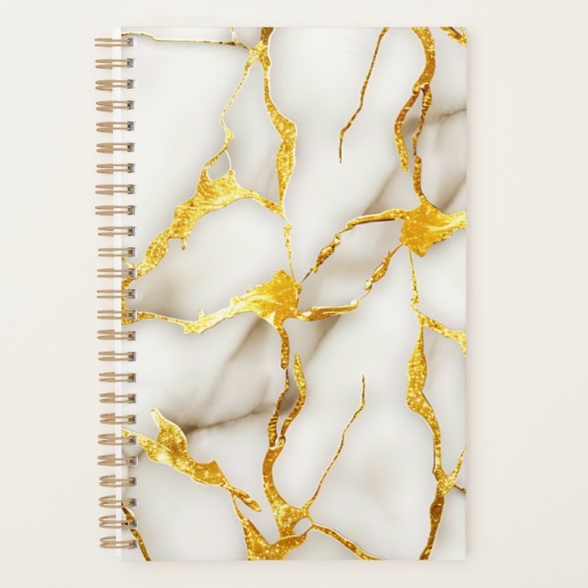 Japanese Kintsugi White Gold Planner (Front)