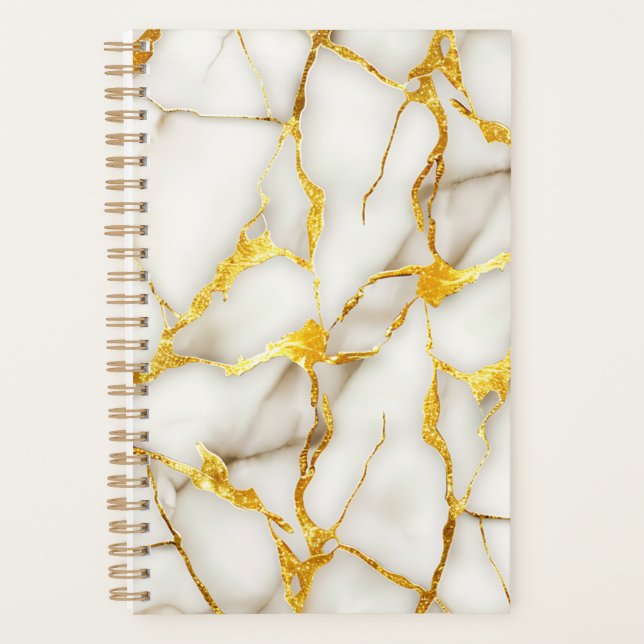 Japanese Kintsugi White Gold Planner (Front)