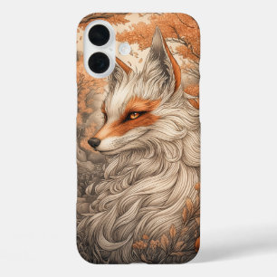 Japanese Kitsune fox iPhone 16 Plus Case