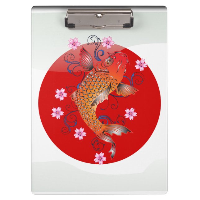 Japanese koi carp clipboard (Front)
