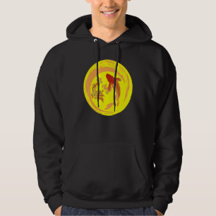 Japanese Koi Carp Nishikigoi Fish Cherry Blossoms Hoodie