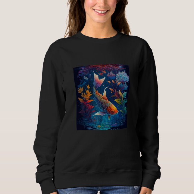 Japanese Koi Carp Nishikigoi Fish Japan  4 Sweatshirt (Front)