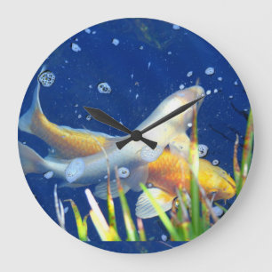 japanese koi clock