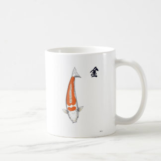 Japanese Koi Doitsu Hariwake Feng Shui Metal Coffee Mug