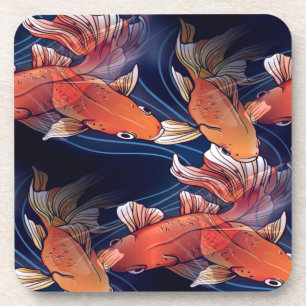 Japanese Koi Fish Coaster