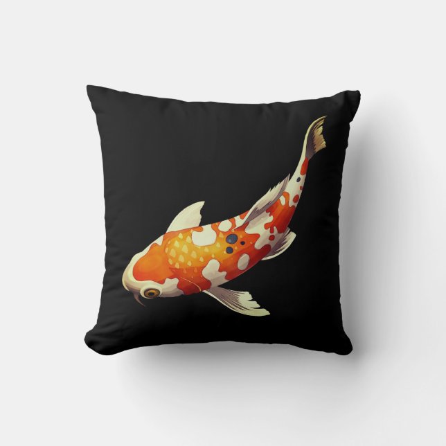 Japanese Koi Fish Cushion (Front)