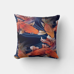 Japanese Koi Fish Cushion