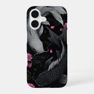 Japanese Koi Fish Dark Mode iPhone 16 Case