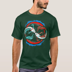 Japanese Koi Fish Infinity Nishikigoi Pond Art T-Shirt