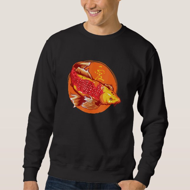 Japanese Koi Fish Nishikigoi Japan Carp For Koi Fi Sweatshirt (Front)