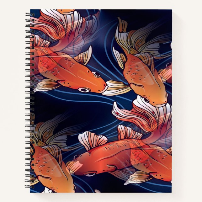Japanese Koi Fish Notebook (Front)