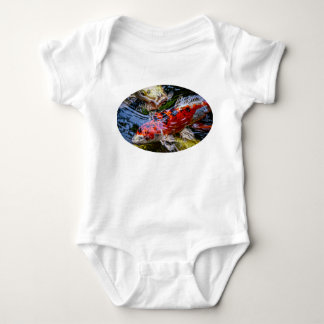 Japanese Koi Fish Pond Baby Bodysuit
