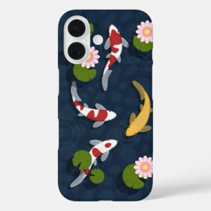 Japanese Koi Fish Pond iPhone 16 Case