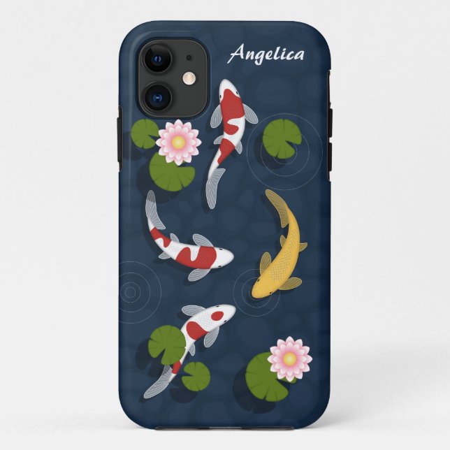 Japanese Koi Fish Pond Case-Mate iPhone Case (Back)