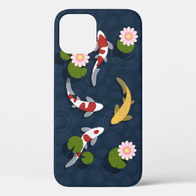 Japanese Koi Fish Pond Case-Mate iPhone Case (Back)