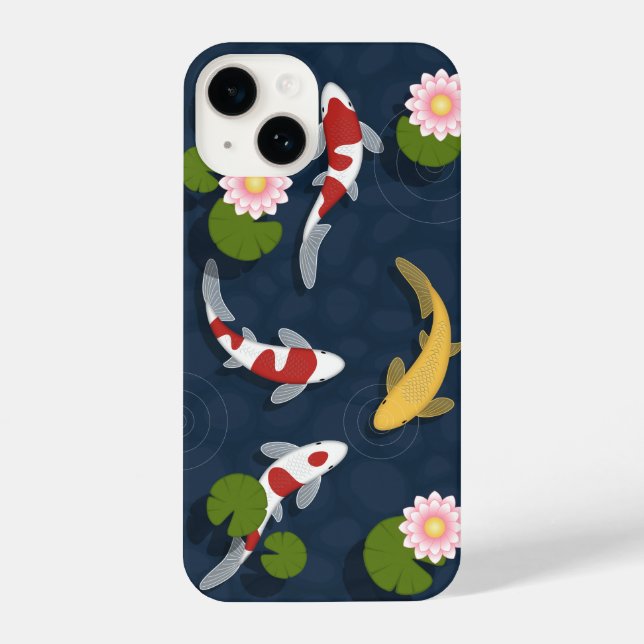 Japanese Koi Fish Pond iPhone Case (Back)