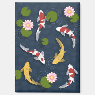 Japanese Koi Fish Pond Magnet