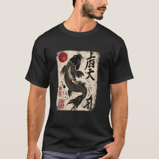Japanese Koi Fish Sakura Nishikigoi Koi Carp Art T-Shirt