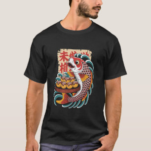 Japanese Koi Fish Takoyaki Retro T-Shirt
