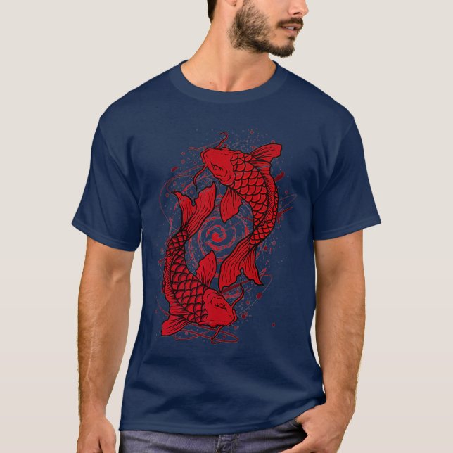 Japanese Koi Fish Tattoo Premium T-Shirt (Front)