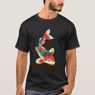 Japanese Koi Fish Ukiyo-e & Irezumi Tattoo Art Zen T-Shirt